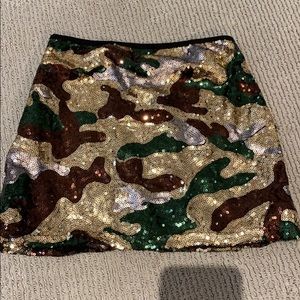 Flowers by Zoe camp sequin mini skirt! Girls Sz M
